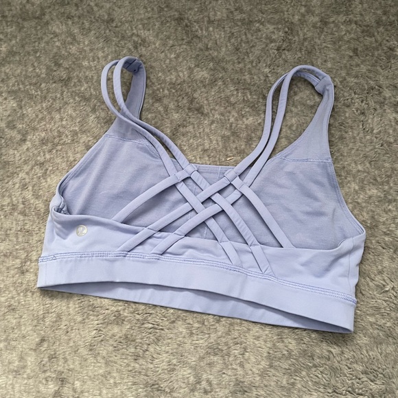 Lululemon Energy Bra Strapped 8 Periwinkle - Picture 4 of 5